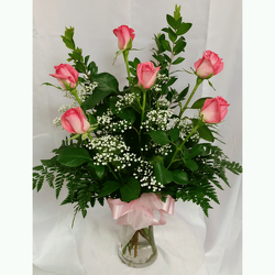 Half Dozen Roses- Pink from Shaw Florists in Grand Rapids, MN