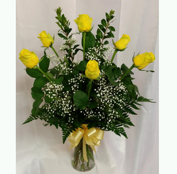 Half Dozen Roses- Yellow from Shaw Florists in Grand Rapids, MN