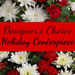 Designer's Choice Holiday Centerpiece from Shaw Florists in Grand Rapids, MN