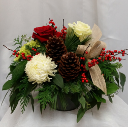 Naturally Winter Centerpiece from Shaw Florists in Grand Rapids, MN