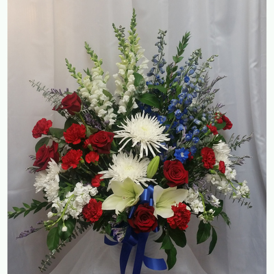 Patriotic Tribute from Shaw Florists in Grand Rapids, MN